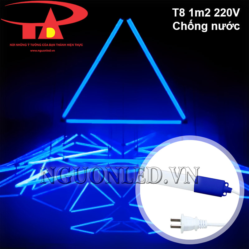 Bóng led tuýp T8 220V màu xanh dương