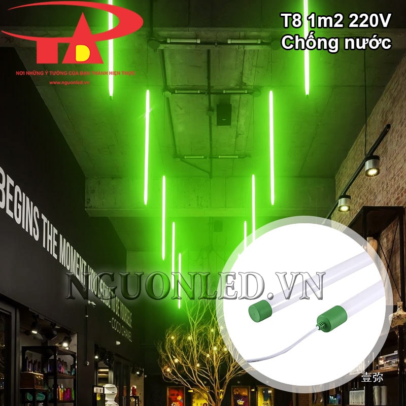 Led tuýp T8 1m2 màu xanh lá giá rẻ