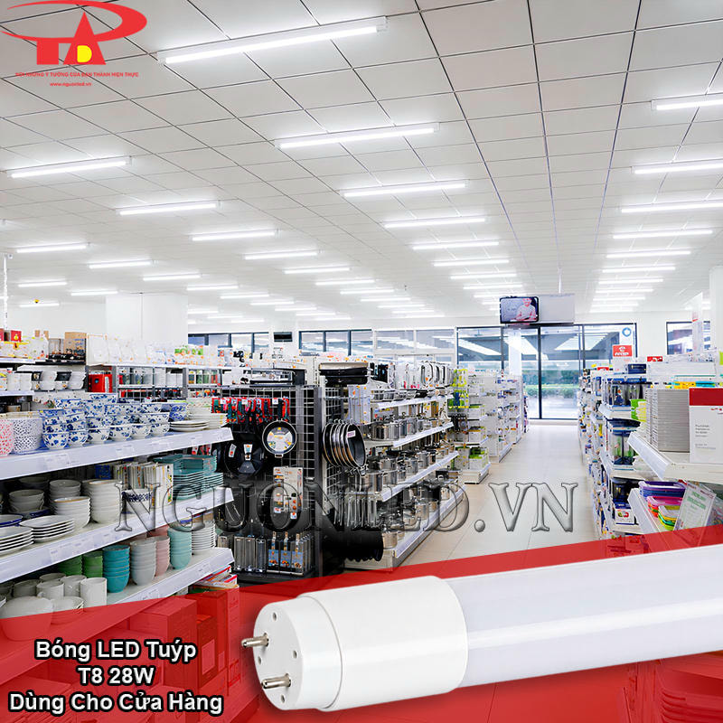 Đèn tuýp LED T8 28W cung cấp nguồn sáng đồng đều cho văn phòng nhỏ