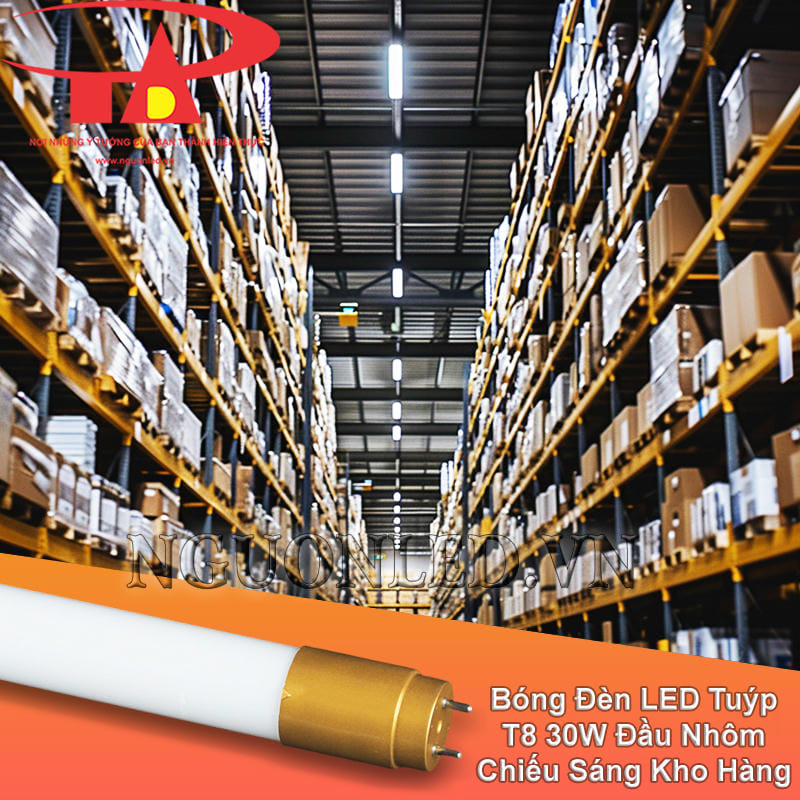 Đèn tuýp LED T8 30W sử dụng cho kho hàng
