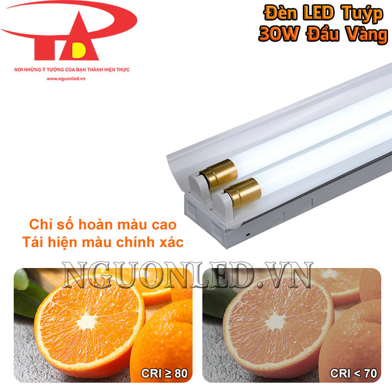 Đèn tuýp LED T8 30W ánh sáng ổn định, CRI cao
