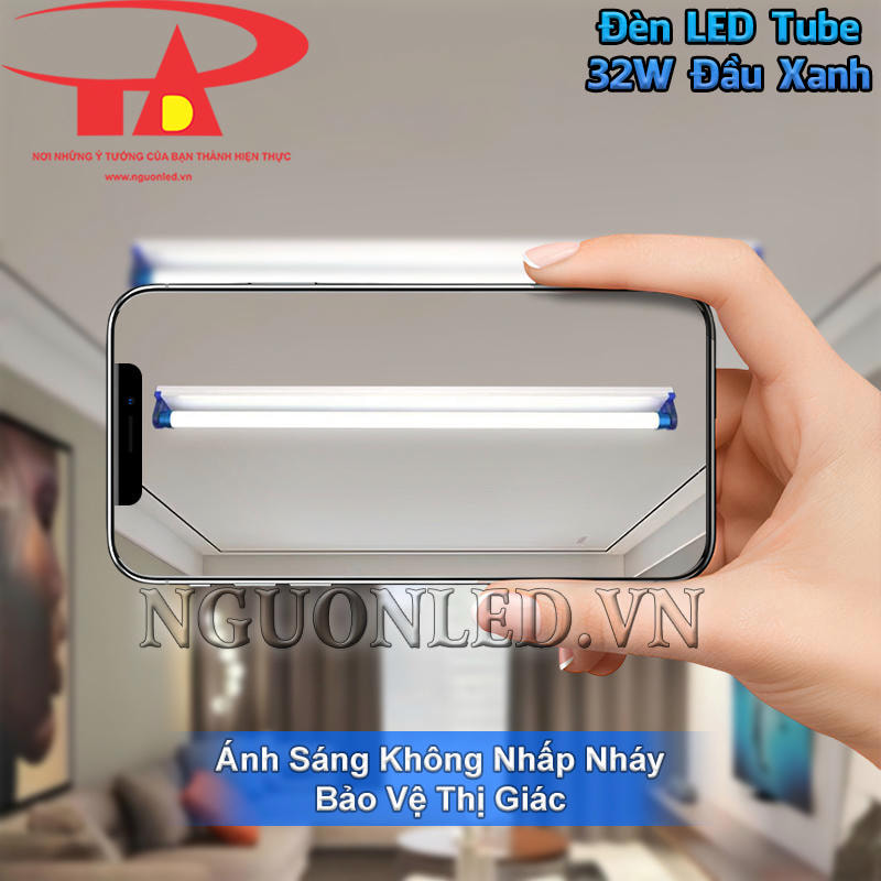 Đèn tuýp LED T8 32W ánh sáng không nhấp nháy giúp bảo vệ mắt
