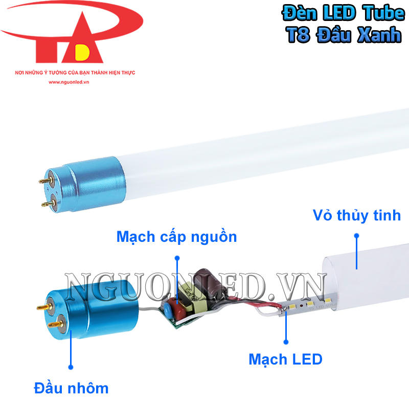 Đèn tuýp LED T8 32W sử dụng linh kiện cao cấp, đảm bảo chất lượng