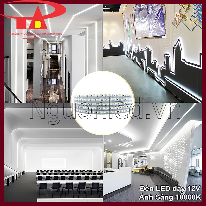 Đèn LED dây 12V giúp trang trí tủ trưng bày sản phẩm, làm nổi bật vẻ đẹp của các món đồ