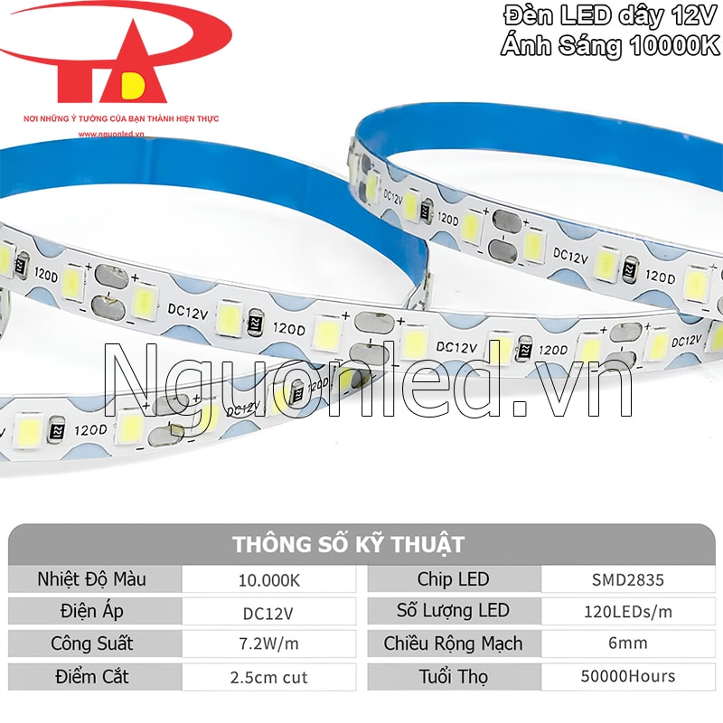 Đèn LED dây 12V với tuổi thọ cao giúp tiết kiệm chi phí bảo trì và duy trì ánh sáng lâu dài