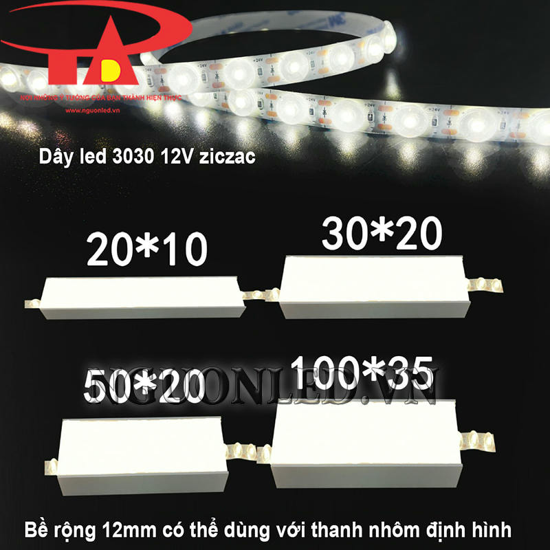 Dây led 3030 dùng với thanh nhôm định hình