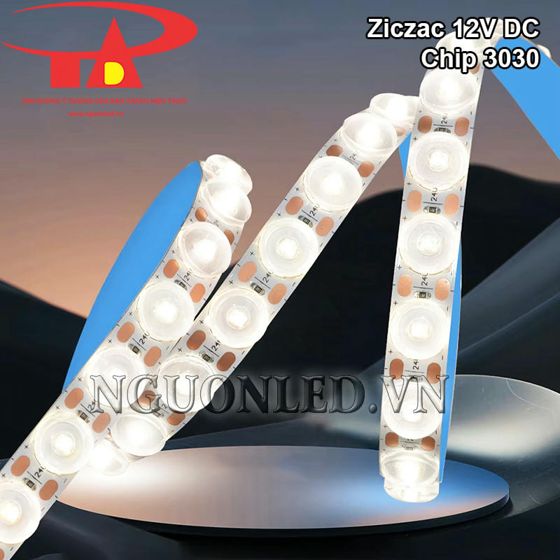 Đèn led dây 12V ziczac 3030 màu trung tính