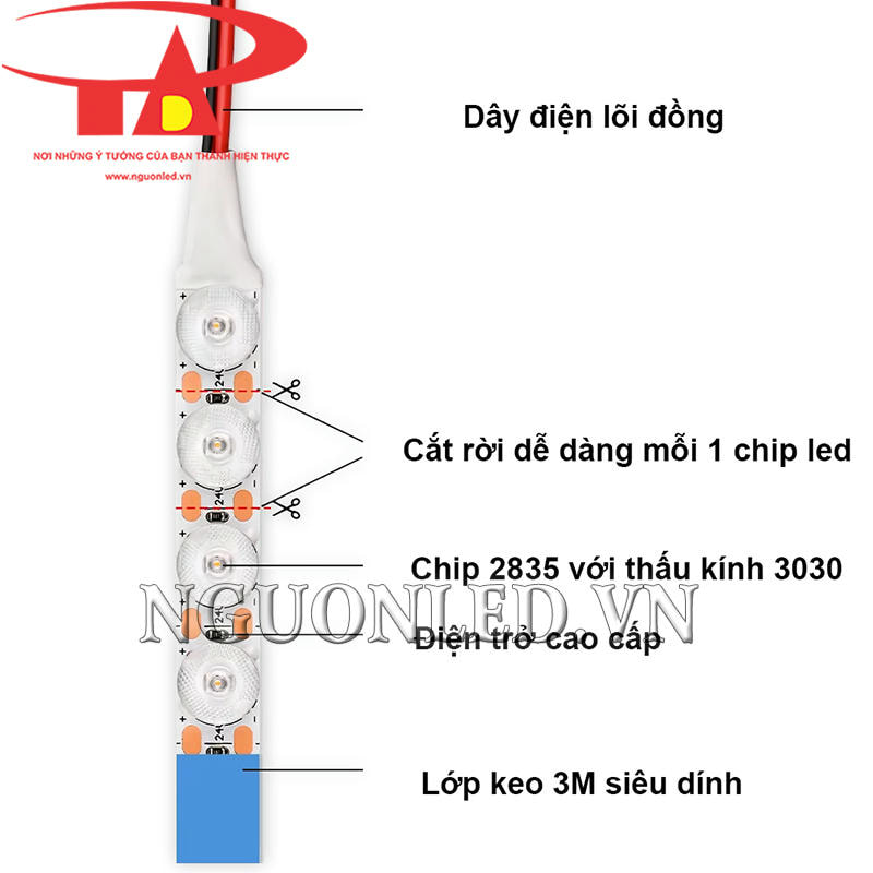 Led dây 3030 màu trung tính loại tốt