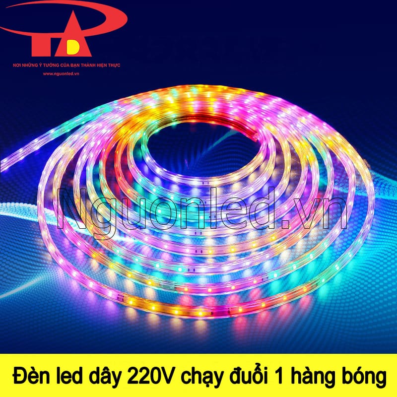 Led dây 2835 điện 220V chạy đuổi