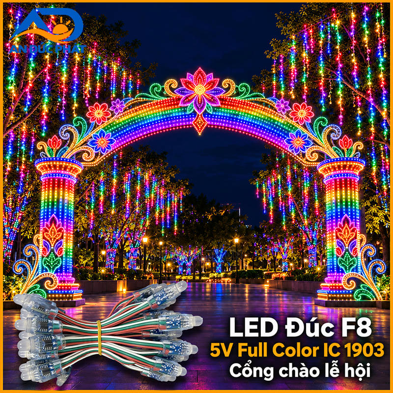 LED 1903 Full Color chạy viền cổng chào khai trương và sự kiện ngoài trời