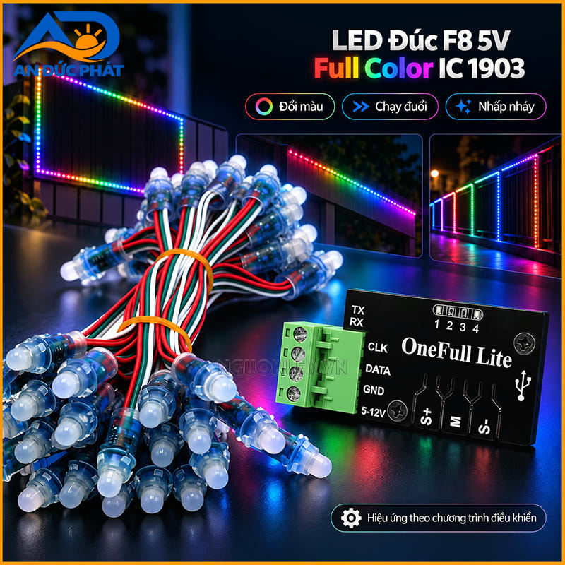 Mạch điều khiển LED Full 1903 One Full Lite kết nối dây F8 IC1903