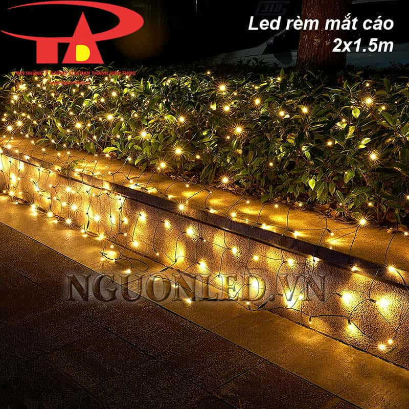 Đèn mắt cáo 2x1.5m màu vàng