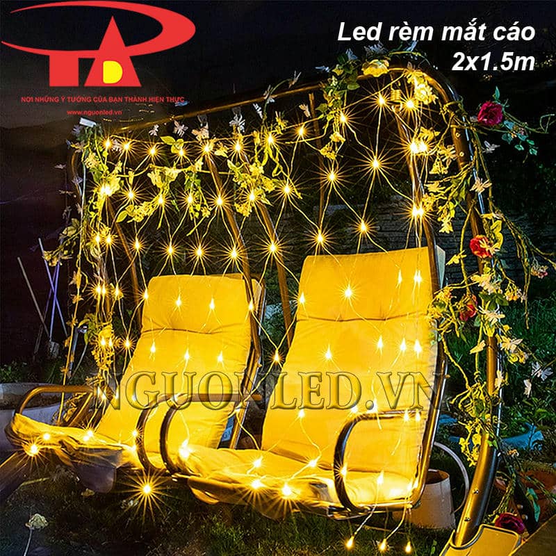 Đèn mắt cáo màu vàng 2x1.5m