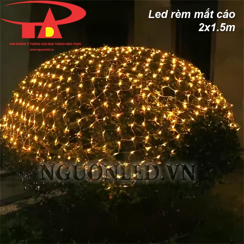 Led lưới 2x1.5m màu vàng