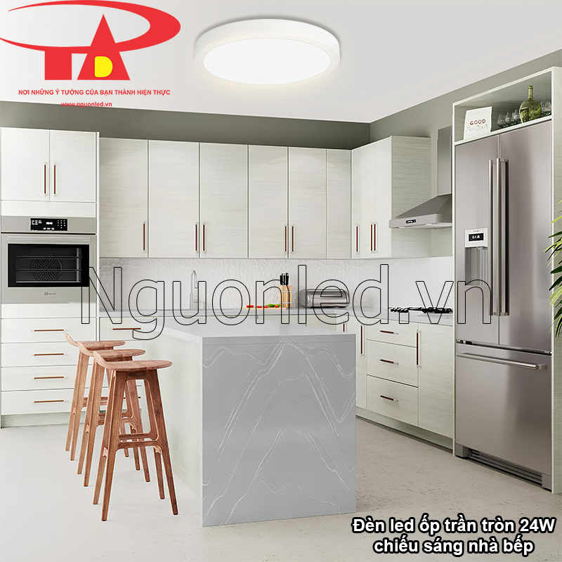 Nhà Bếp – Đảm Bảo Ánh Sáng Đủ Cho Các Hoạt Động Nấu Nướng