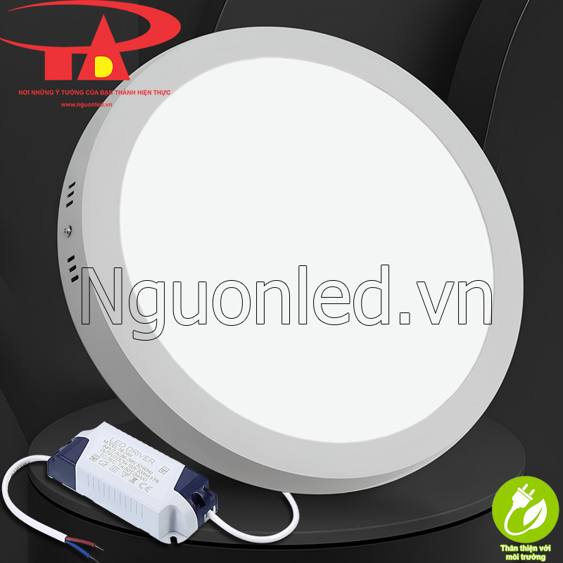 Không gian xanh, an toàn cho sức khỏe với đèn ốp trần tròn 24W