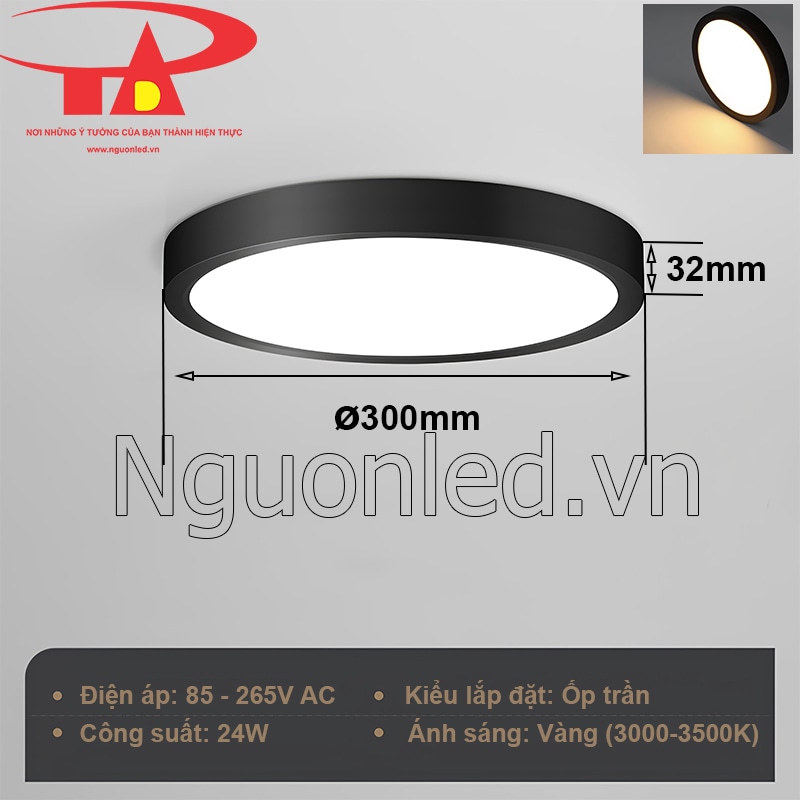 Lắp đặt đèn led ốp trần nổi dễ dàng và nhanh chóng, không cần khoét trần phức tạp
