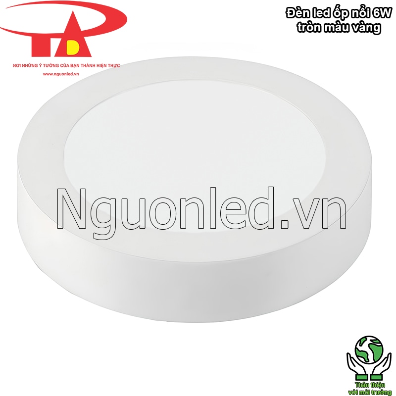 Đèn LED ốp trần 6W thân thiện với môi trường và sức khỏe người dùng