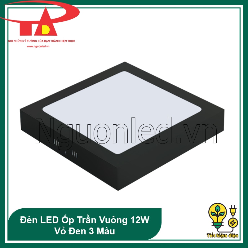 Đèn LED ốp trần nổi 12W giúp tiết kiệm đến 80% chi phí điện năng tiêu thụ hàng tháng
