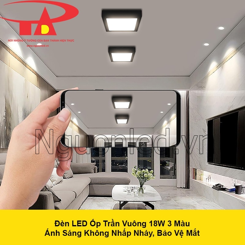 Ánh sáng ổn định, không nhấp nháy, bảo vệ mắt qua tấm Acrylic tán quang mềm mại
