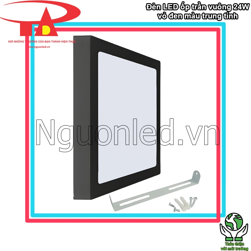 Ánh sáng từ đèn LED ốp trần vuông không phát ra tia UV, bảo vệ sức khỏe người dùng