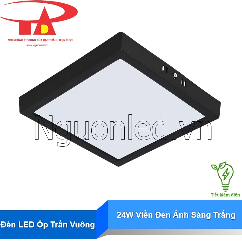 Tiết kiệm điện năng đến 80% với đèn LED ốp nổi vuông 24W – lựa chọn tối ưu cho mọi công trình