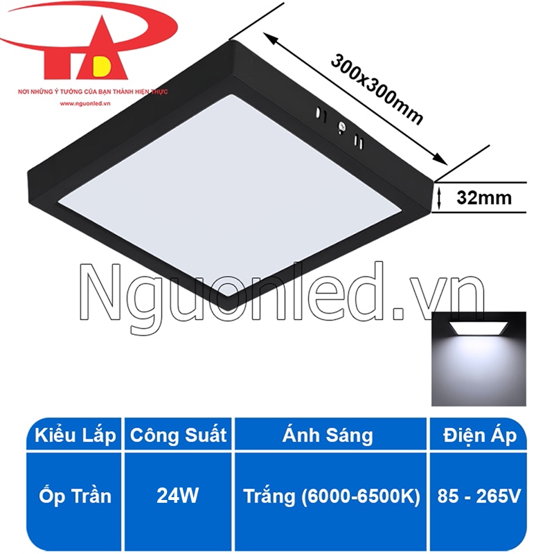 Lắp đặt đơn giản với thiết kế gắn nổi, phù hợp cho cả trần bê tông và trần thạch cao