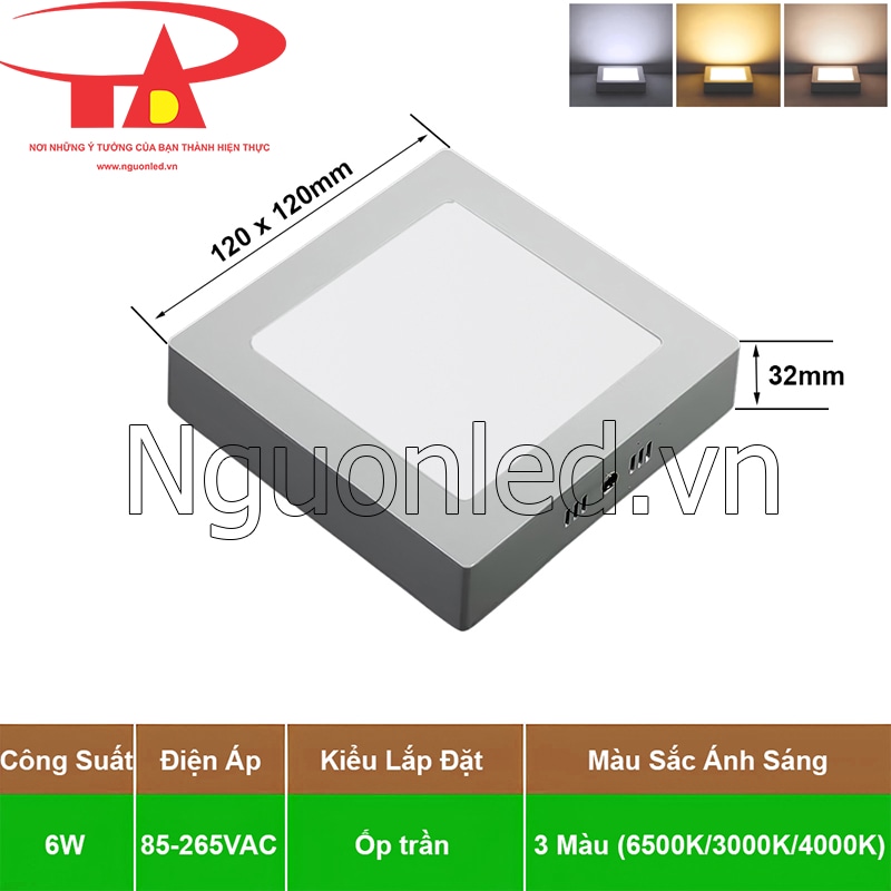 Lắp đặt nhanh chóng tiện lợi với đèn ốp trần đổi màu