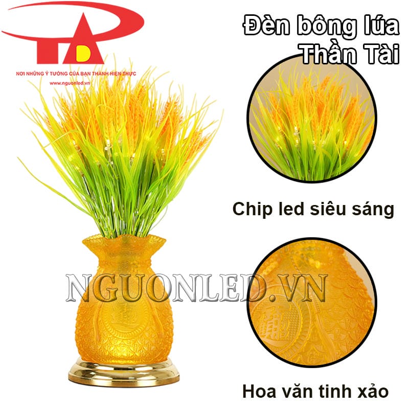 Đèn bông lúa chiêu tài