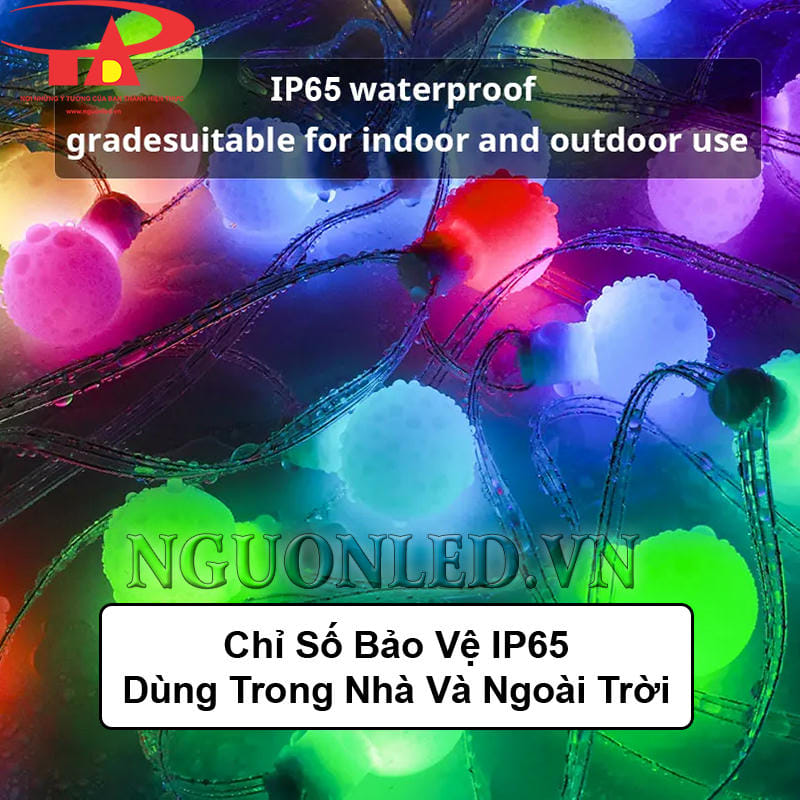 Dây đèn led bi đục 30M chống nước vượt trội