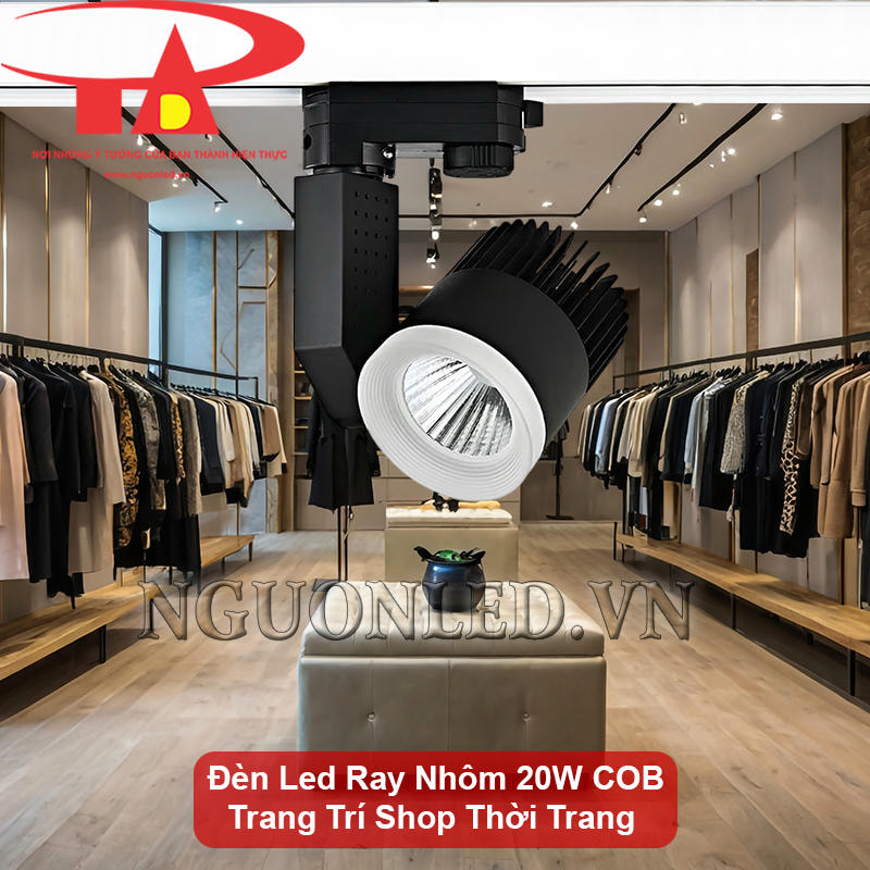 Đèn led chiếu shop 20W COB cao cấp, siêu sáng