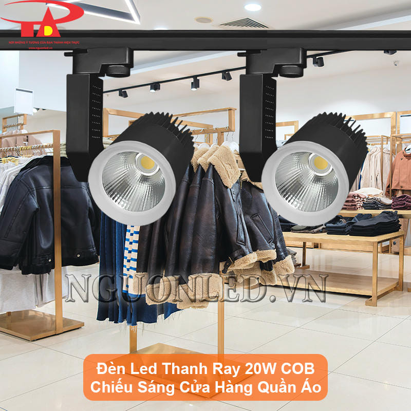 Đèn led chiếu điểm COB 20W sử dụng cho cửa hàng thời trang