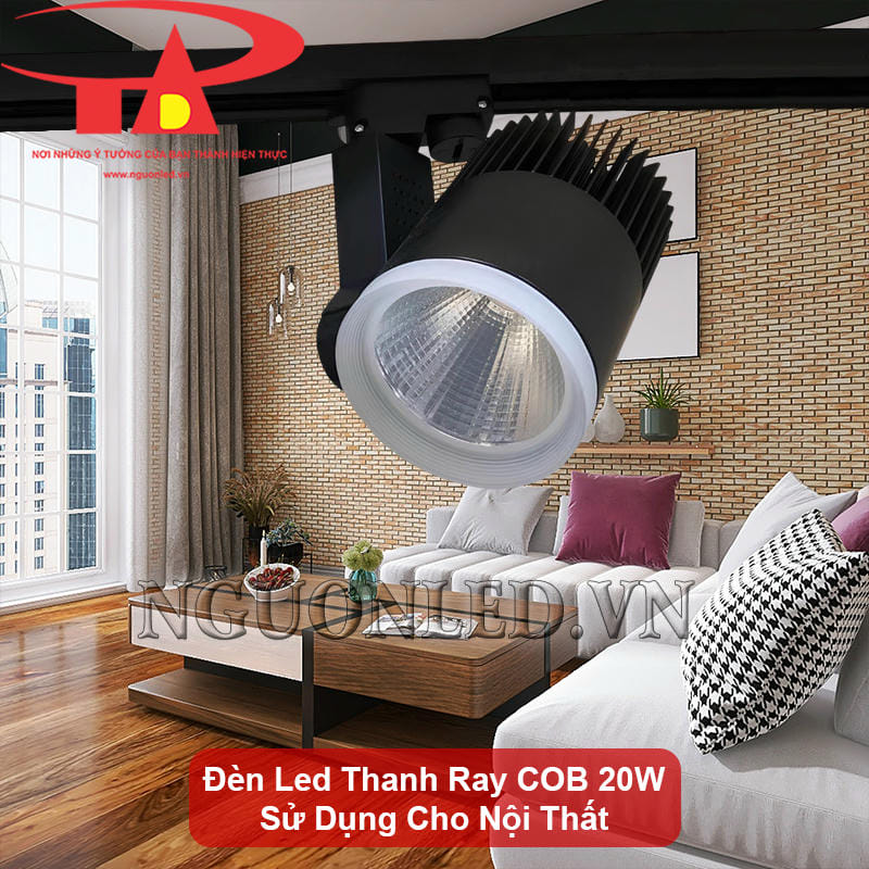 Đèn led chiếu điểm 20W COB hắt sáng không gian nội thất