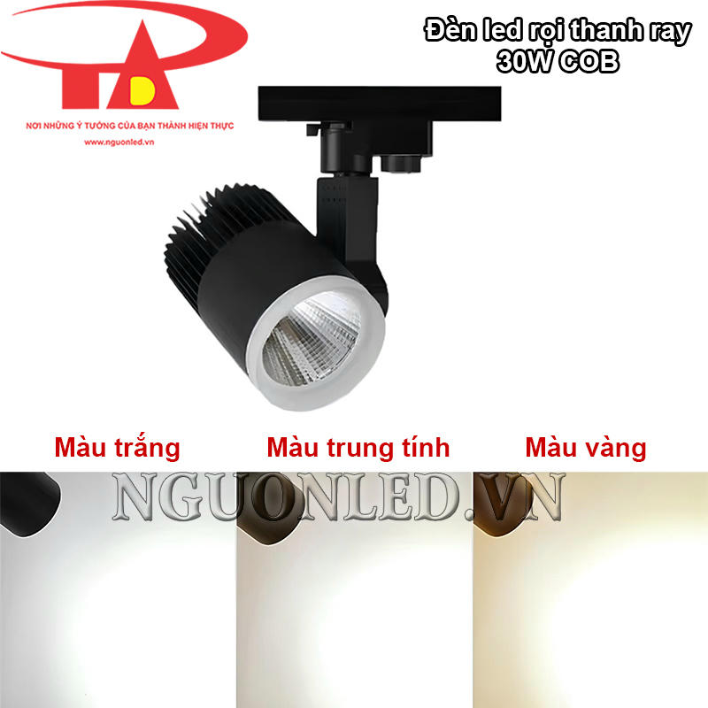 Đèn led chiếu điểm COB 30W tùy chọn 3 màu ánh sáng đa dạng