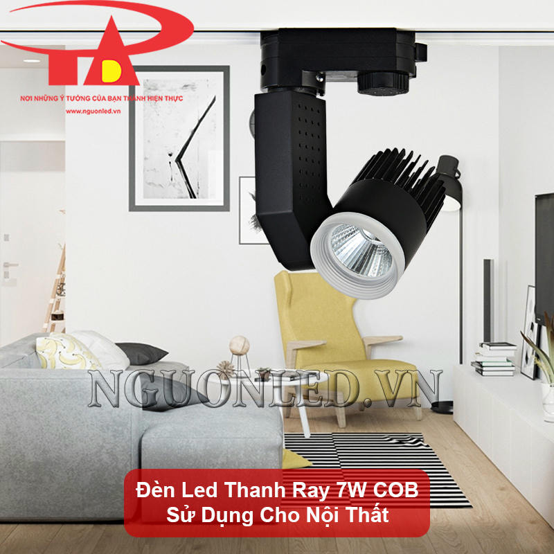 Đèn led thanh ray COB 7W dùng cho nội thất