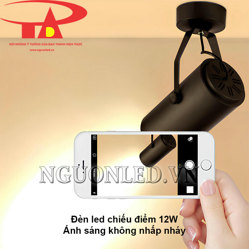 Đèn led spotlight đế ngồi 12W ánh sáng không nhấp nháy, bảo vệ mắt