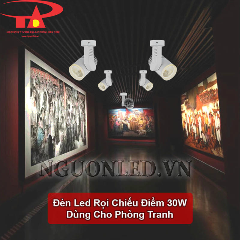 Đèn led chiếu điểm 30W dùng cho phòng triển lãm tranh