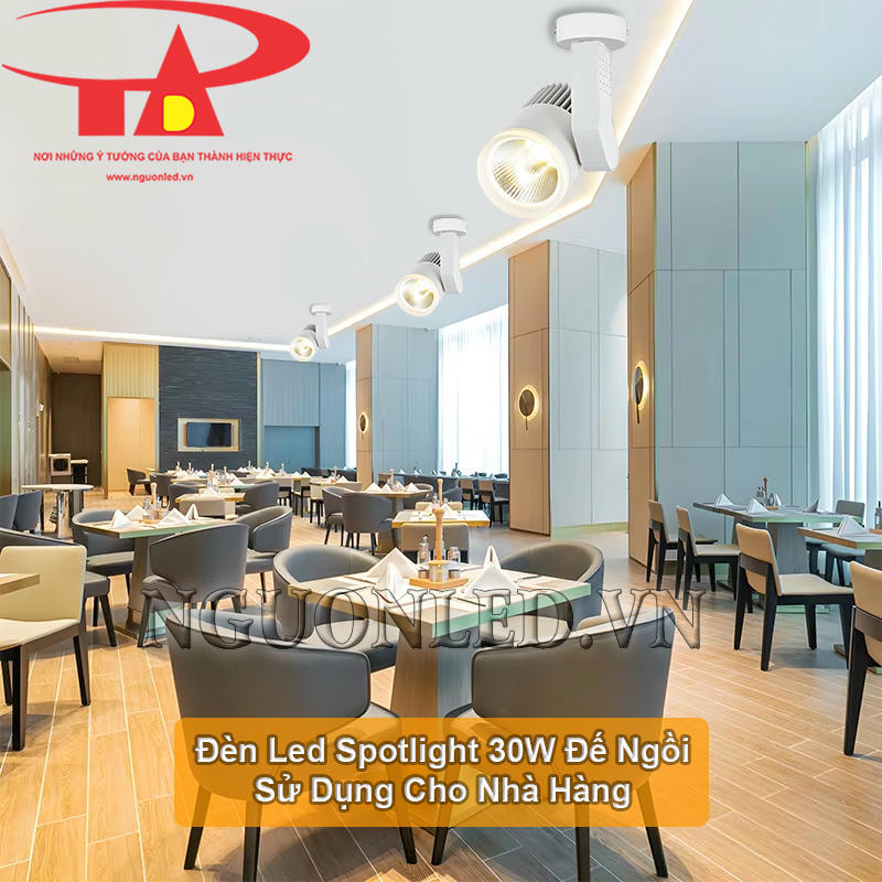 Đèn led chiếu điểm 30W COB sử dụng cho nhà hàng