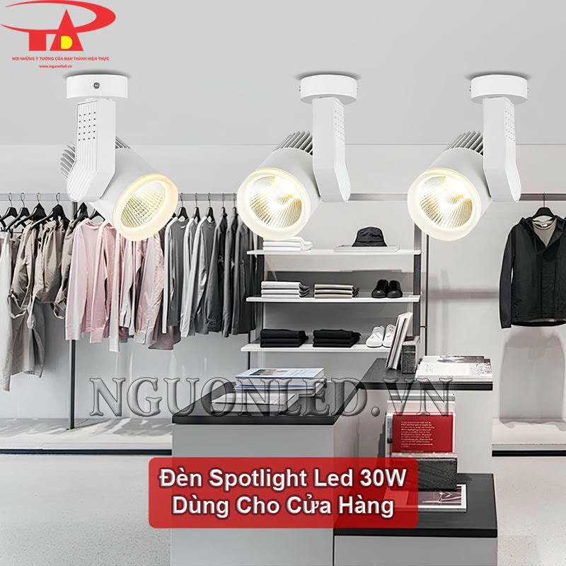 Đèn led chiếu điểm đế ngồi 30W dùng cho cửa hàng