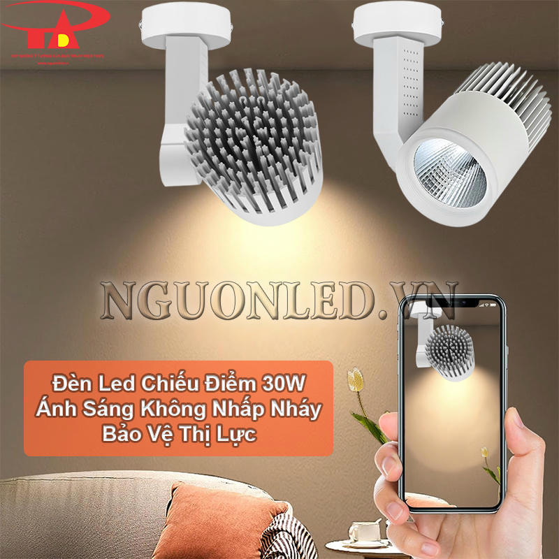 Đèn led rọi đế ngồi 30W ánh sáng không nhấp nháy, bảo vệ thị lực