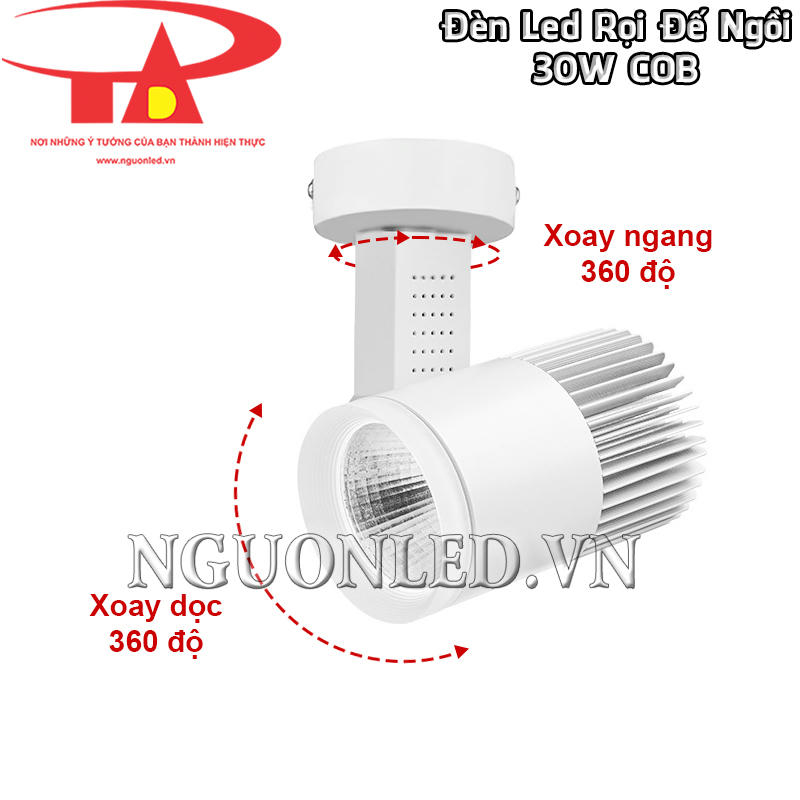 Đèn led spotlight 30W điều chỉnh góc chiếu linh hoạt