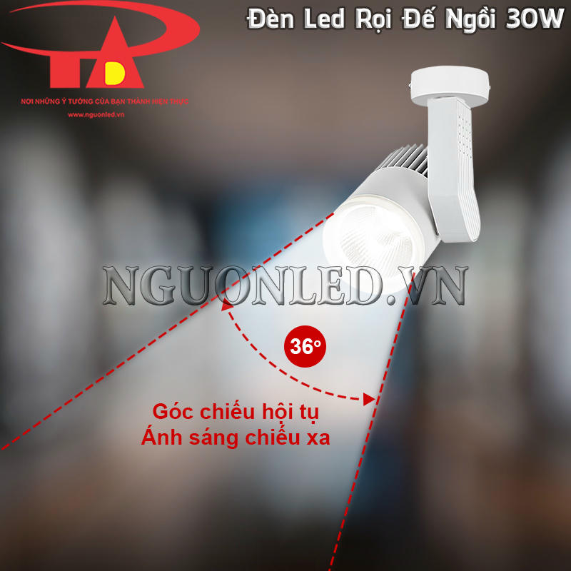 Đèn spotlight led 30W ánh sáng chiếu xa với góc chiếu 36 độ