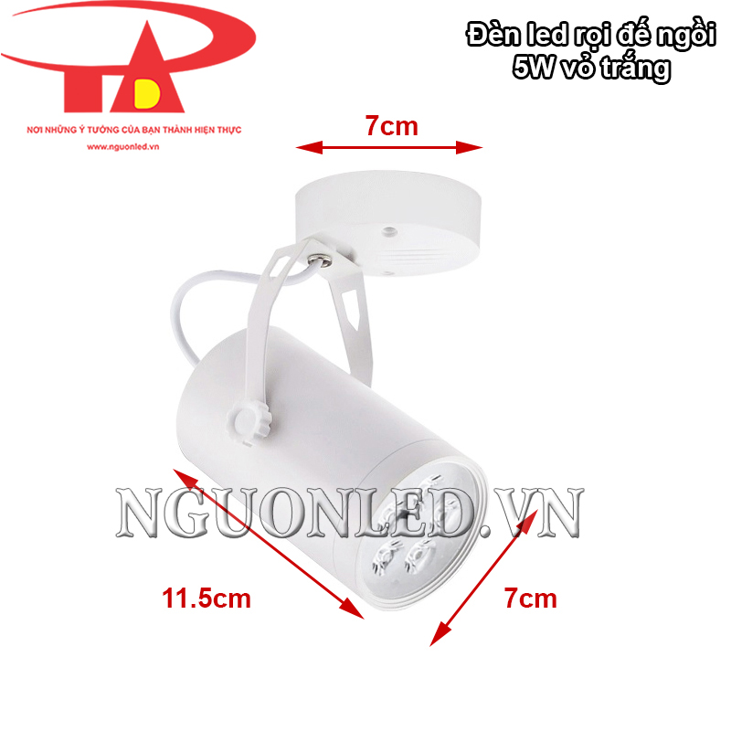 Đèn led hắt tranh đế ngồi 5W kích thước nhỏ gọn, tiết kiệm không gian lắp đặt