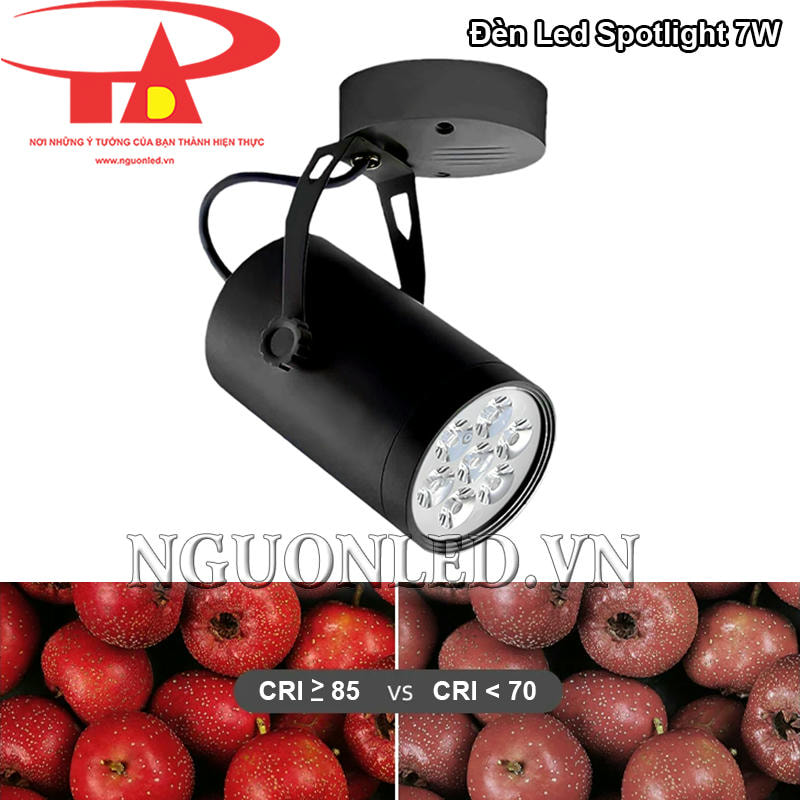 Đèn LED rọi đế ngồi 7W hiển thị màu sắc chính xác với CRI cao