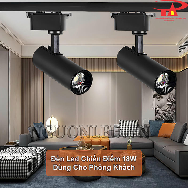 Đèn LED chiếu điểm 18W sử dụng cho phòng khách