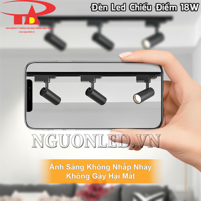 Đèn led ray nhôm 18W ánh sáng không nhấp nháy giúp bảo vệ mắt