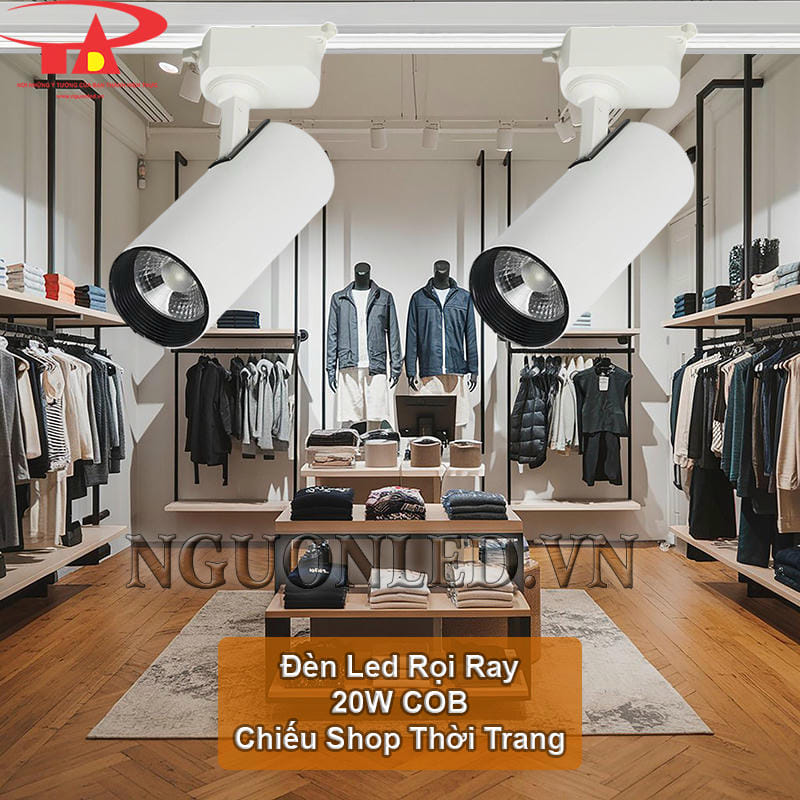 Đèn led chiếu điểm 20W COB rọi shop thời trang