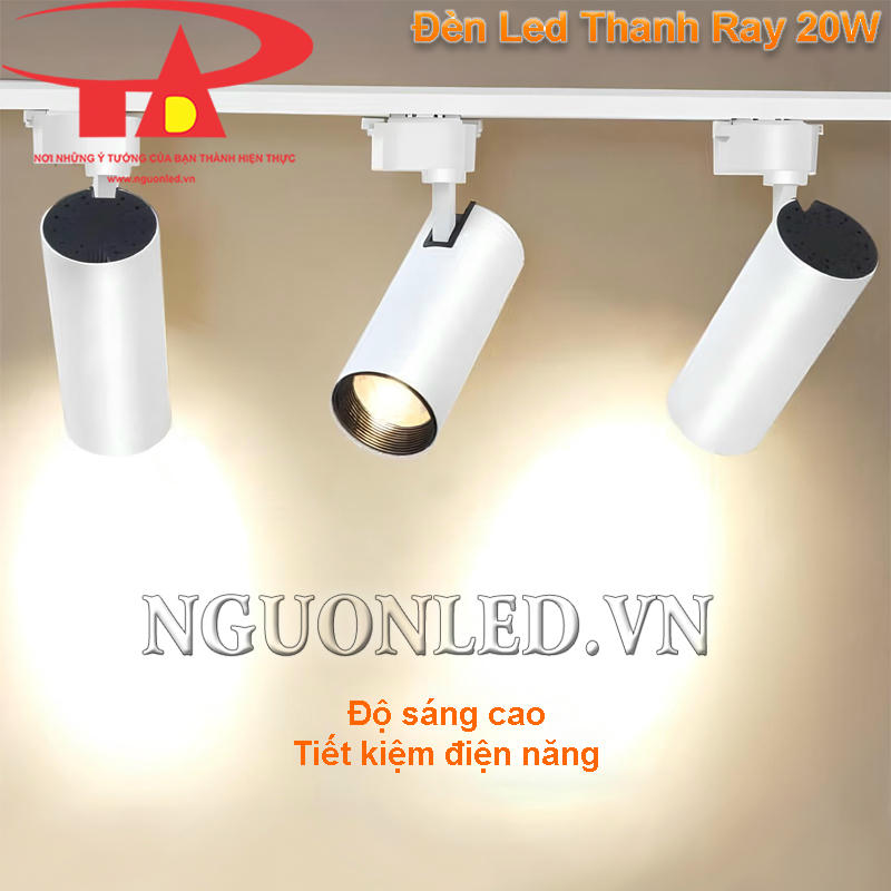Đèn led thanh ray chiếu shop 20W độ sáng cao, tiết kiệm điện