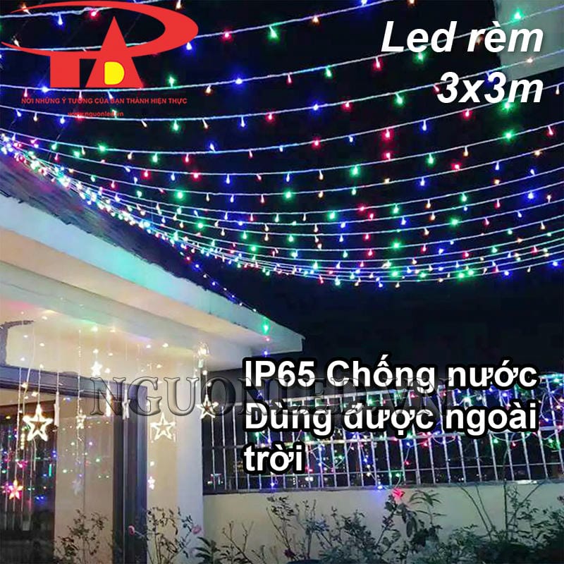 Led mành ngoài trời 3x3m đủ màu