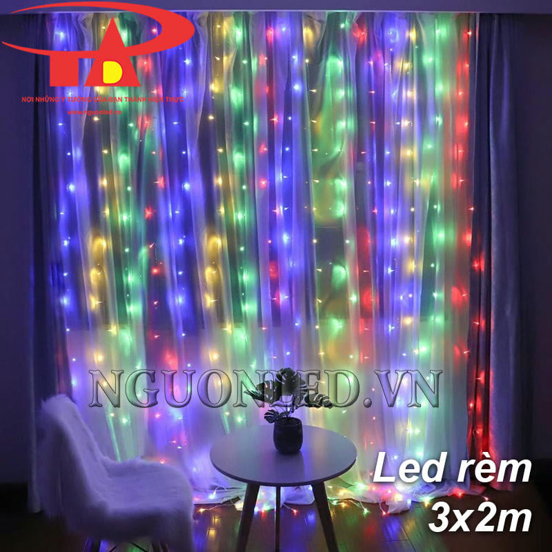 Led thả rèm 3x2m đủ màu giá rẻ